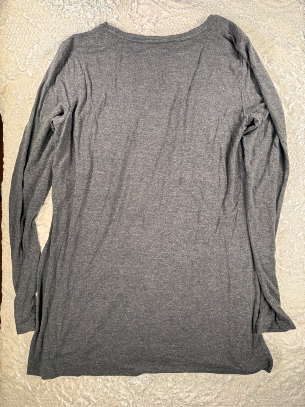 Club Monaco Long Sleeve Tunic Top in Heather Gray - Picture 5 of 5